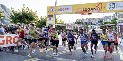 Lugano (SVI) – 10 k City Run a Selva e Elazzaoui