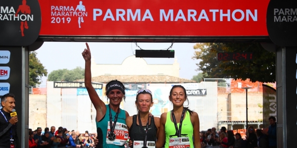 Il podio della Trenta2 del 2019: da sinistra Eliana Patelli, Valeria Straneo, Sofia Chisalè