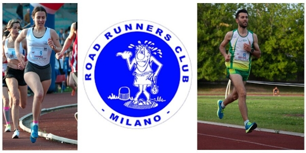Da sinistra: Licia Bombelli, il logo dei Road Runners e Roberto Lollini