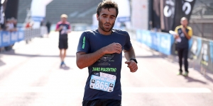 Zmnako Hussein all&#039;arrivo del Salomon Running Milano