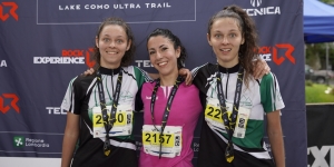 Vincitrici gare donne, da sinistra Isabella Gandin, Daina Concilio, Eleonora Gandin