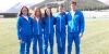 un gruppo di atleti delle prove multiple, da sinistra: Sveva Gerevini, Sofia Montagna, Federica Palumbo, Entica Cipolloni , Dario Dester  