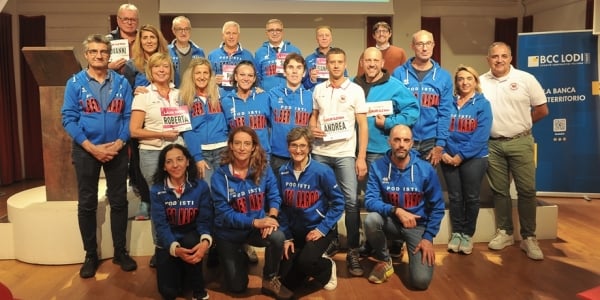 Il comitato organizzatore Laus Half Marathon, gruppo podisti S.Bernardo