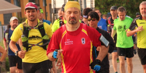 Sergio Zanini alla partenza della Scavalcapastello