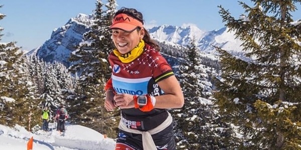 Maria Eugenia Rossi al Winter Trail