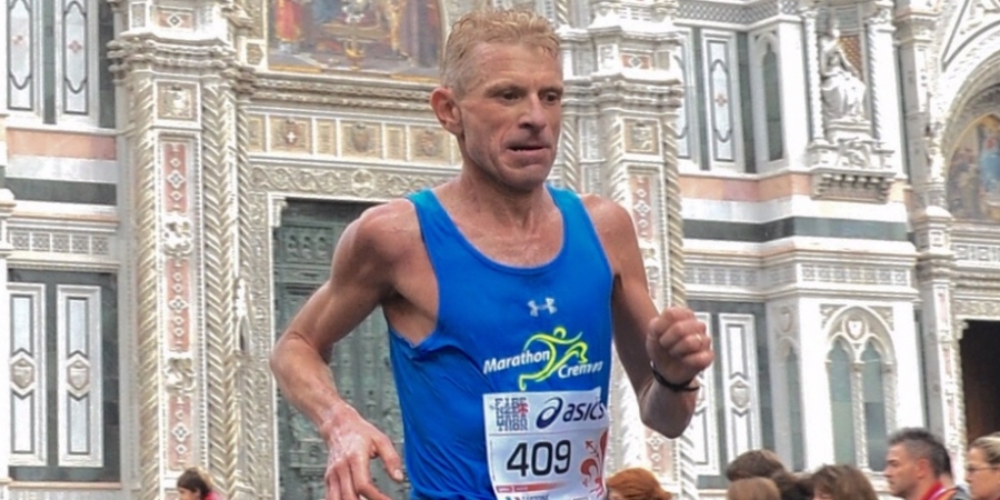 Gastone Breccia alla Maratona di Firenze 