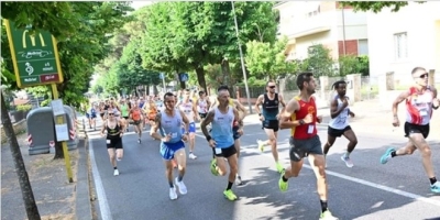 Un momento della gara