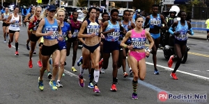 In azione alla maratona di New York 2017