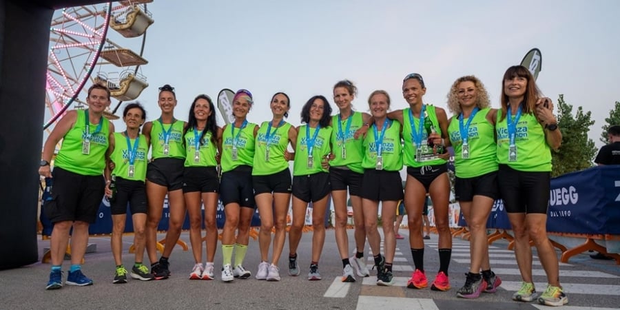 Il team femminile di Vicenza Marathon