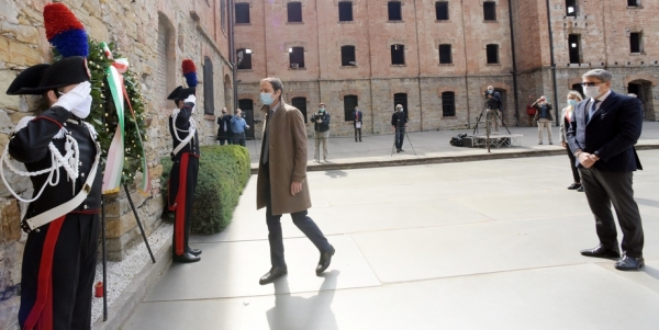 Il governatore Fedriga alla cerimonia del 25 aprile a Trieste
