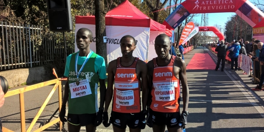 Podio maschile Maratonina Città di Treviglio 2019