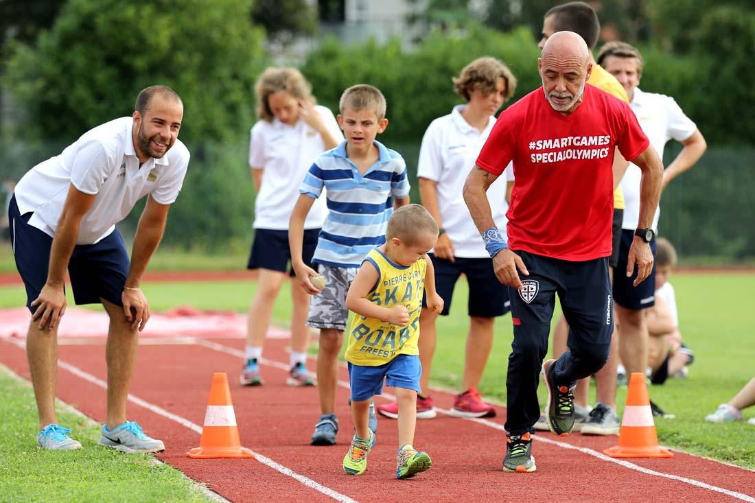 30.06.2020 Villasanta (MB) – Francesco Panetta in pista con i ragazzi Special Olympics