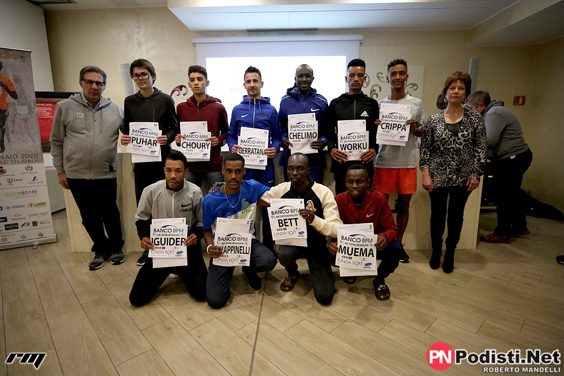 25.01.2020 San Vittore Olona (MI) – Presentazione atleti che correranno l’88^ Cinquemulini  Cross Country Internazionale