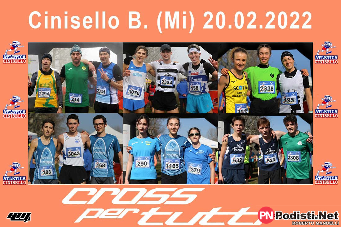 20.02.2022 Cinisello Balsamo (MI) – 4^ Prova Circuito Cross per Tutti FIDAL Milano