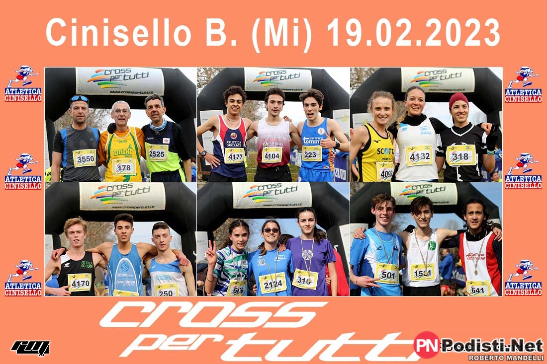 05.02.2023 Cinisello B. (MI) – 4^ Prova Circuito Cross per Tutti FIDAL Milano 2023