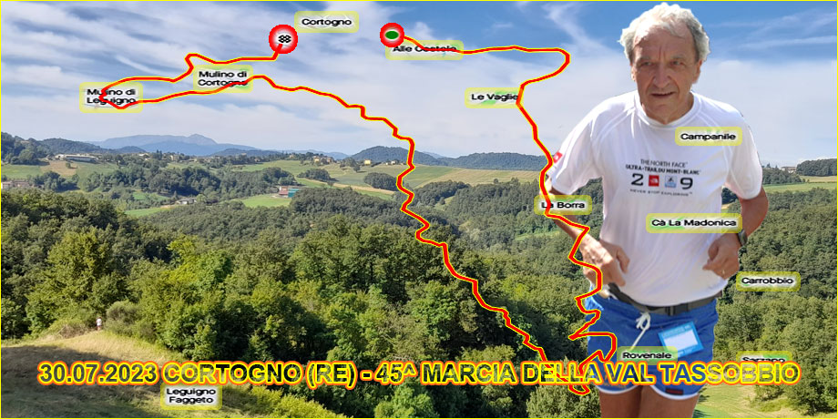 30.07.2023 Cortogno (RE) – 45^ Marcia della Val Tassobbio