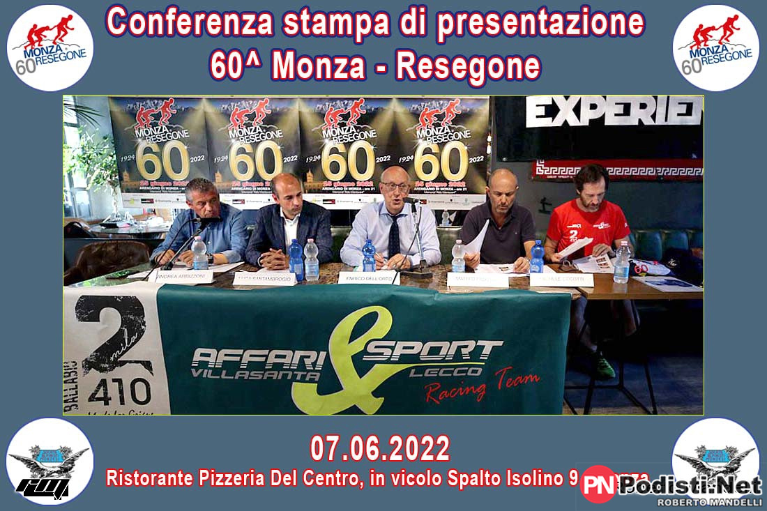 07.06.2022 Monza (MB) – Monza/Resegone – Conferenza Stampa di Presentazione e Sorteggio Ordine di Partenza