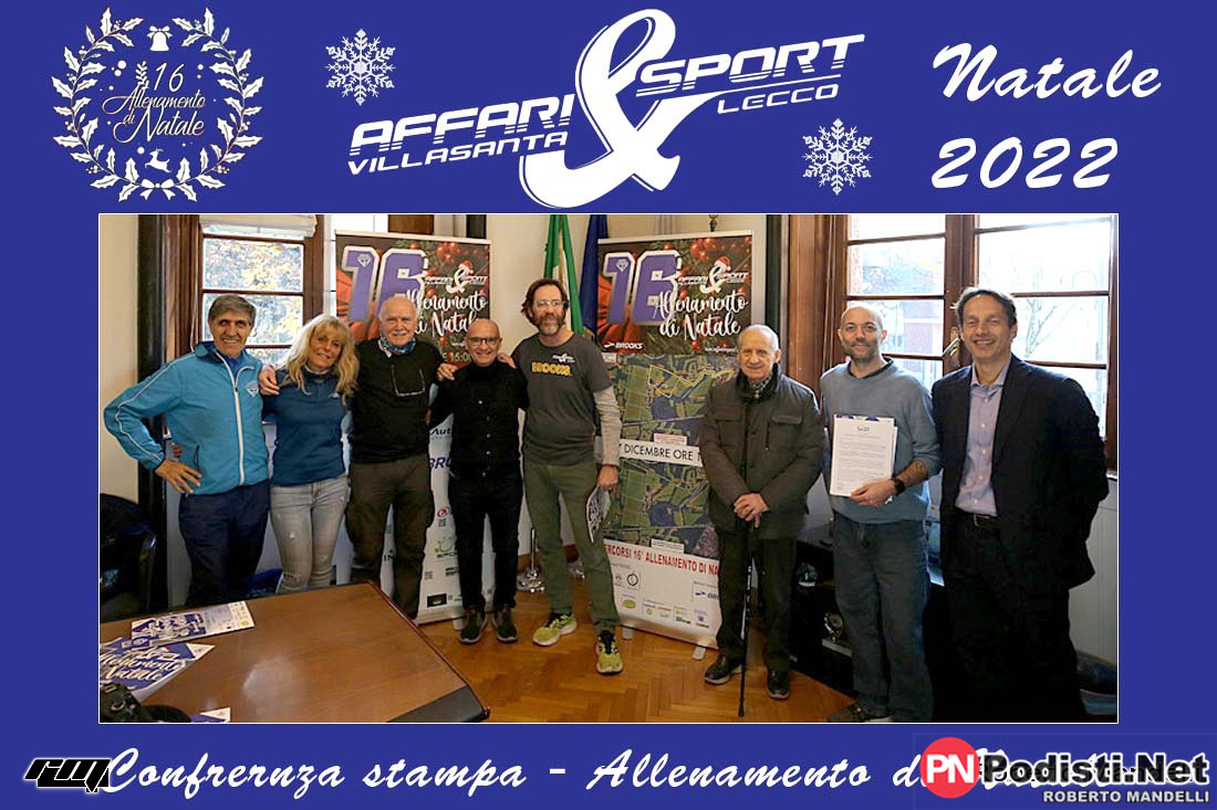 07.12.2022 Villasanta – Comune – Sala Consiliare (MB) – Conferenza stampa di presentazione del 16° Allenamento di Natale