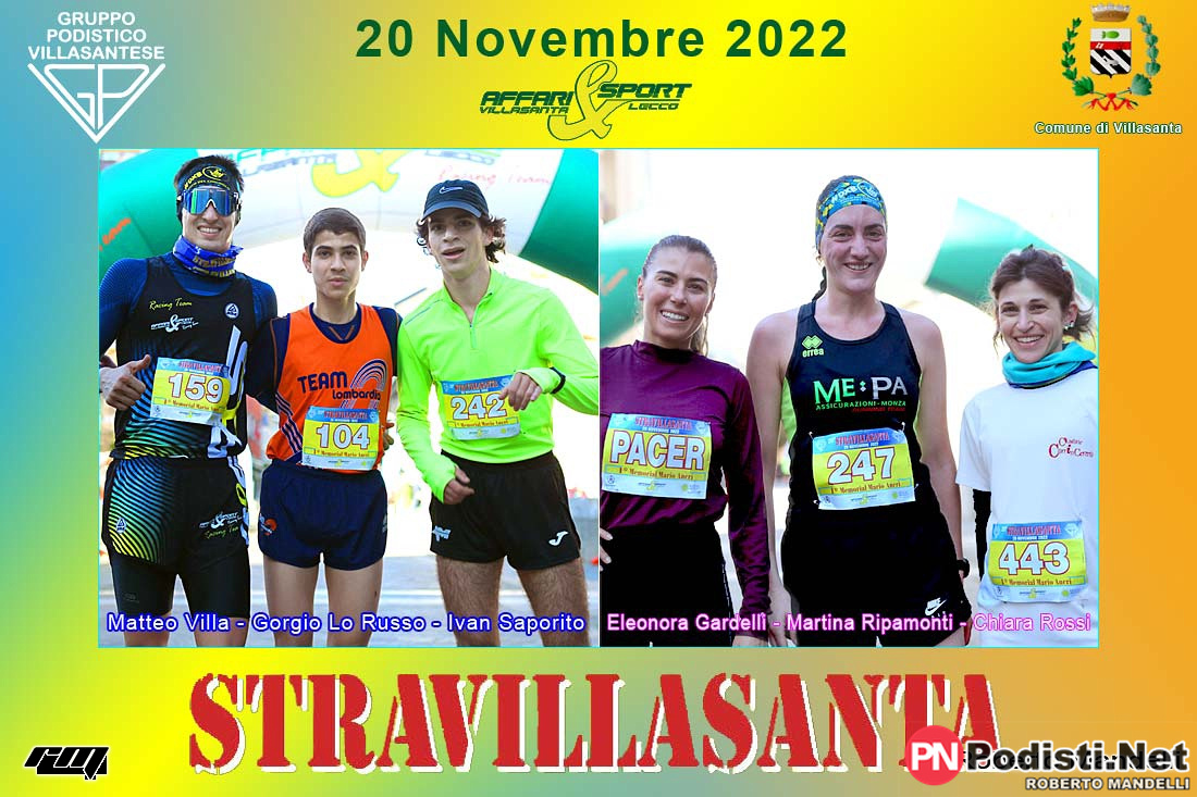 20.11.2022 Villasanta (MB) – 20^ StraVillasanta -1° Memorial Mario Ancri