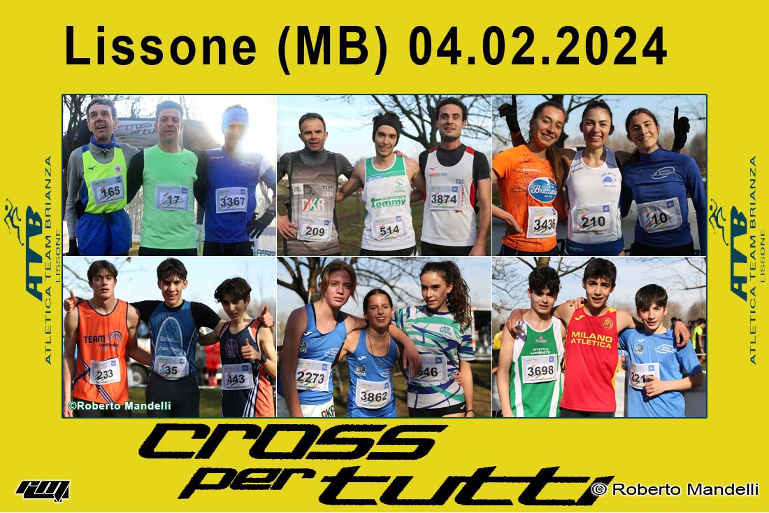 04.02.2024 Lissone (MB) – 3^ Prova Circuito Cross per Tutti FIDAL Milano 2024