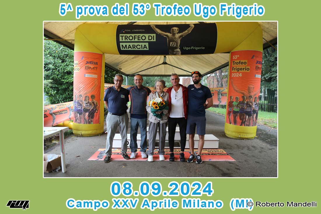 08.09.2024 Campo XXV Aprile Milano – 5^ prova Trofeo Ugo Frigerio