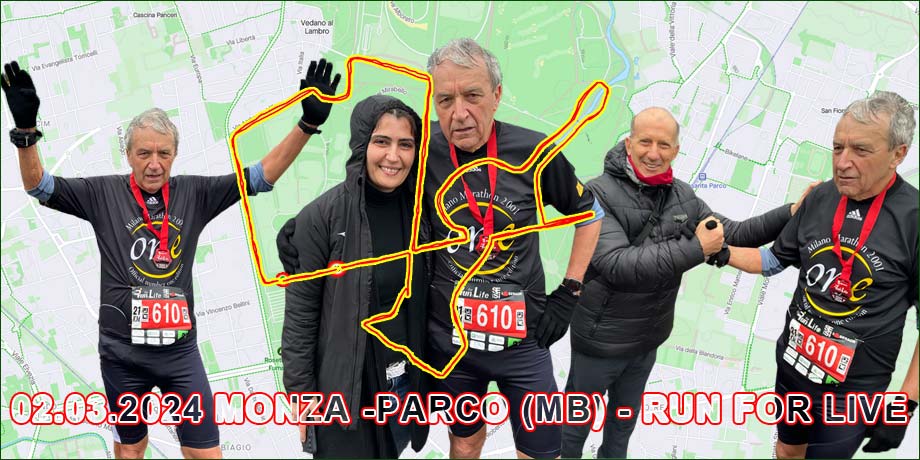 02.03.2024 Monza -Parco- (MB) – Run For Life