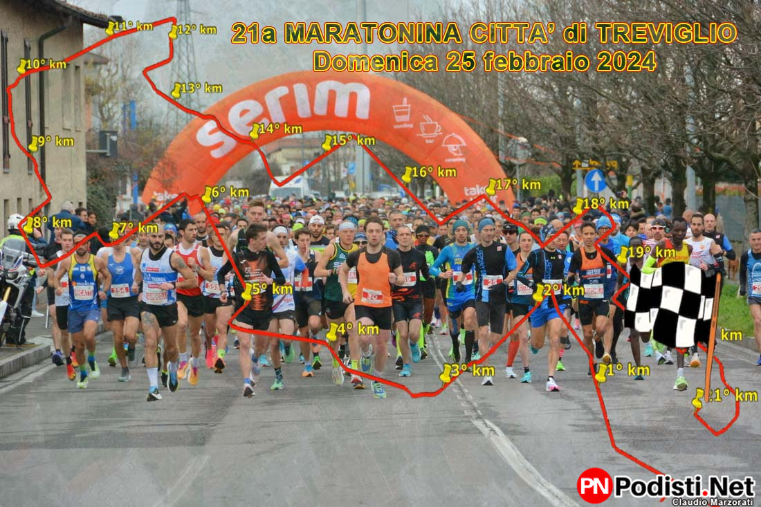 25.02.2024 Treviglio (BG) – 21a Maratonina Citta’ Di Treviglio
