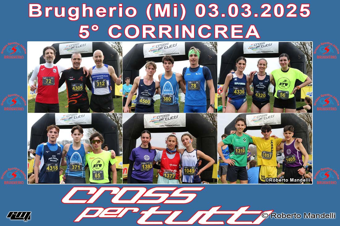 09.03.2025 Brugherio – 6^ Prova Circuito Cross per Tutti FIDAL Milano