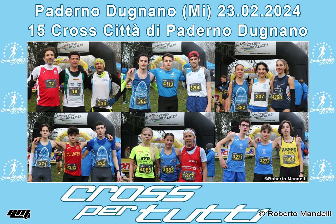 23.02.2025 Paderno Dugnano (MI) – 5^ Prova Circuito Cross per Tutti FIDAL Milano 2025