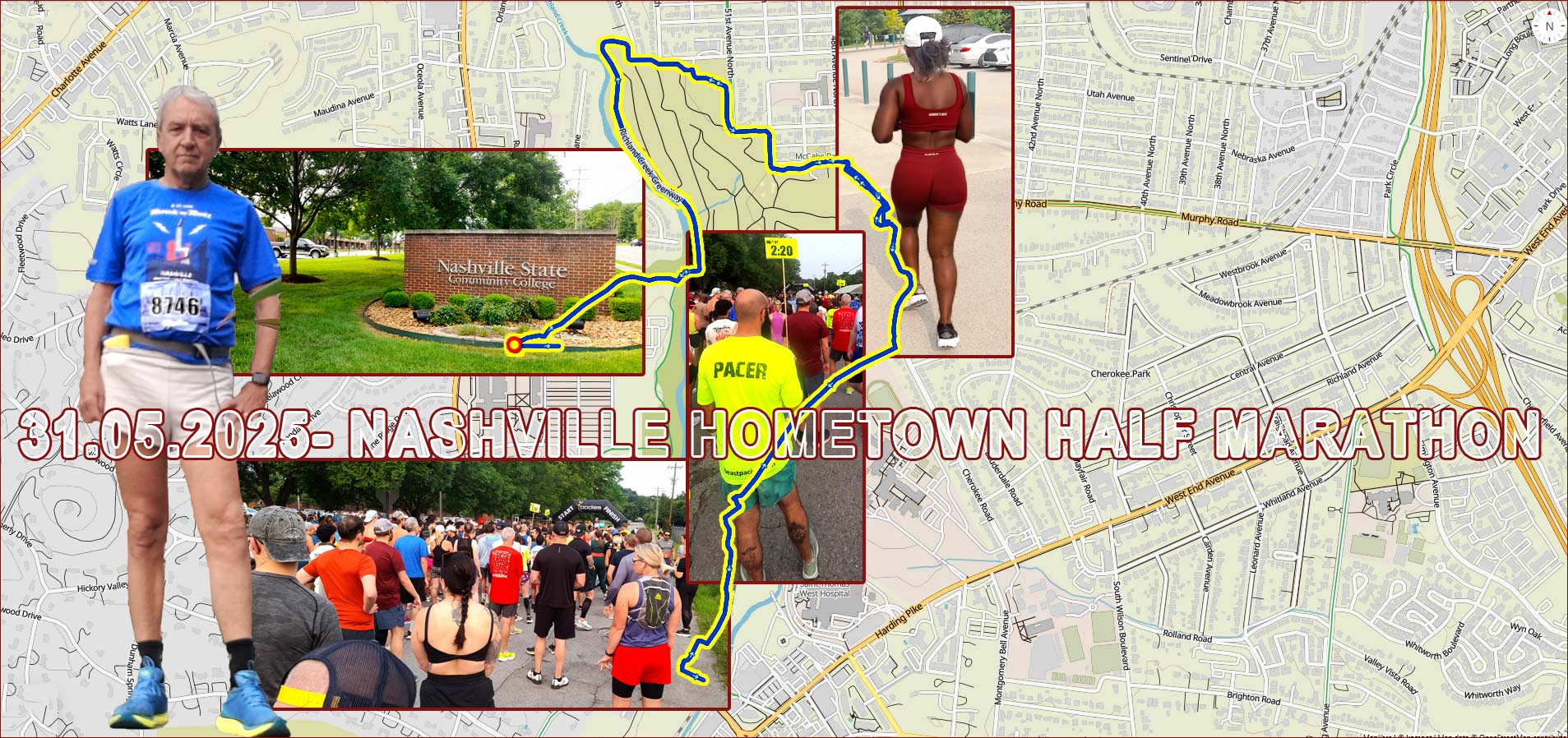 31.05.2025- Nashville -Tennessee (USA – Hometown Half Marathon