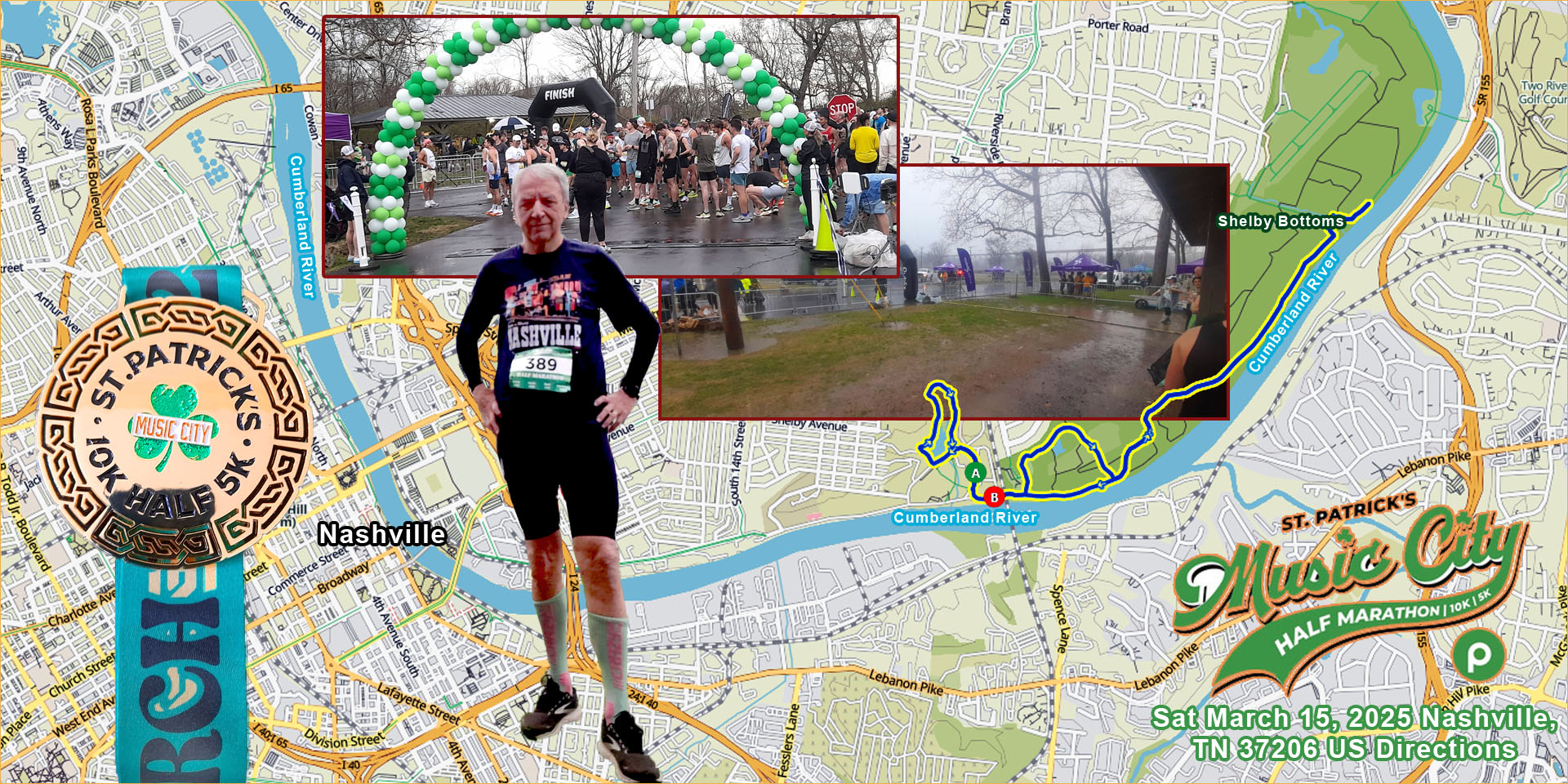 15.03.2025 Nashville Tennessee (USA) – Nashville St. Patrick’s Half marathon