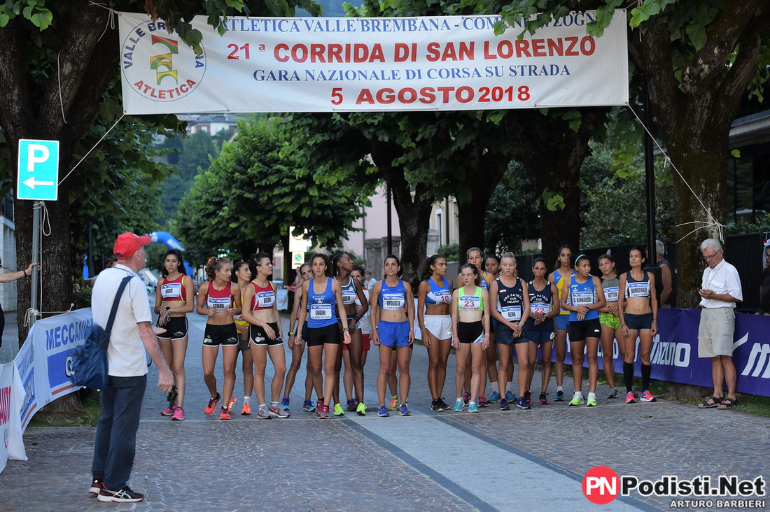 05.08.2018 Zogno (BG) – 21^ Corrida di San Lorenzo Gara Nazionale di Corsa su Strada