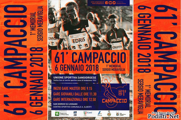 06.01.2018 San Giorgio Su Legnano (MI) – 61° Campaccio Cross Country